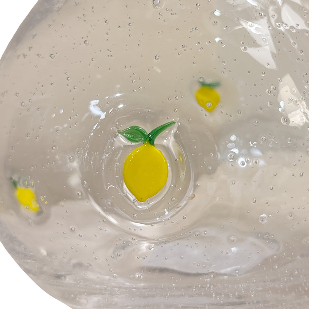 Lemon Bubble Glass Pitcher from P D Home &amp; Garden in Yellow - Additional view 4