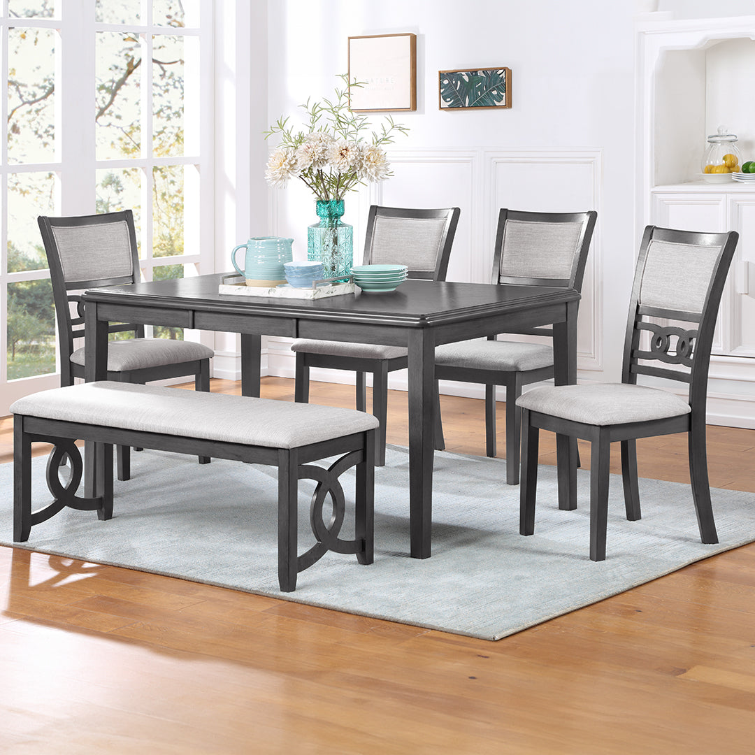 Gia Links Grey Dining Bench