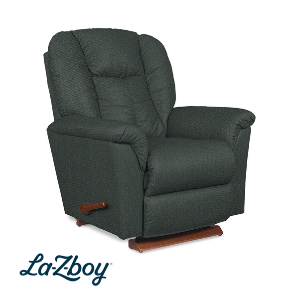 Jasper Wall Recliner from La-Z-Boy Incorporated in Blue with Manual Recline, Made in USA
