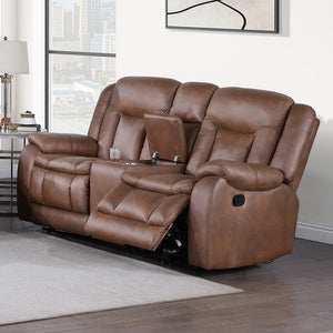 Morello Manual Reclining Loveseat with Console