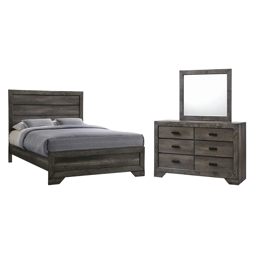 Conjunto de dormitorio Nathan Panel 