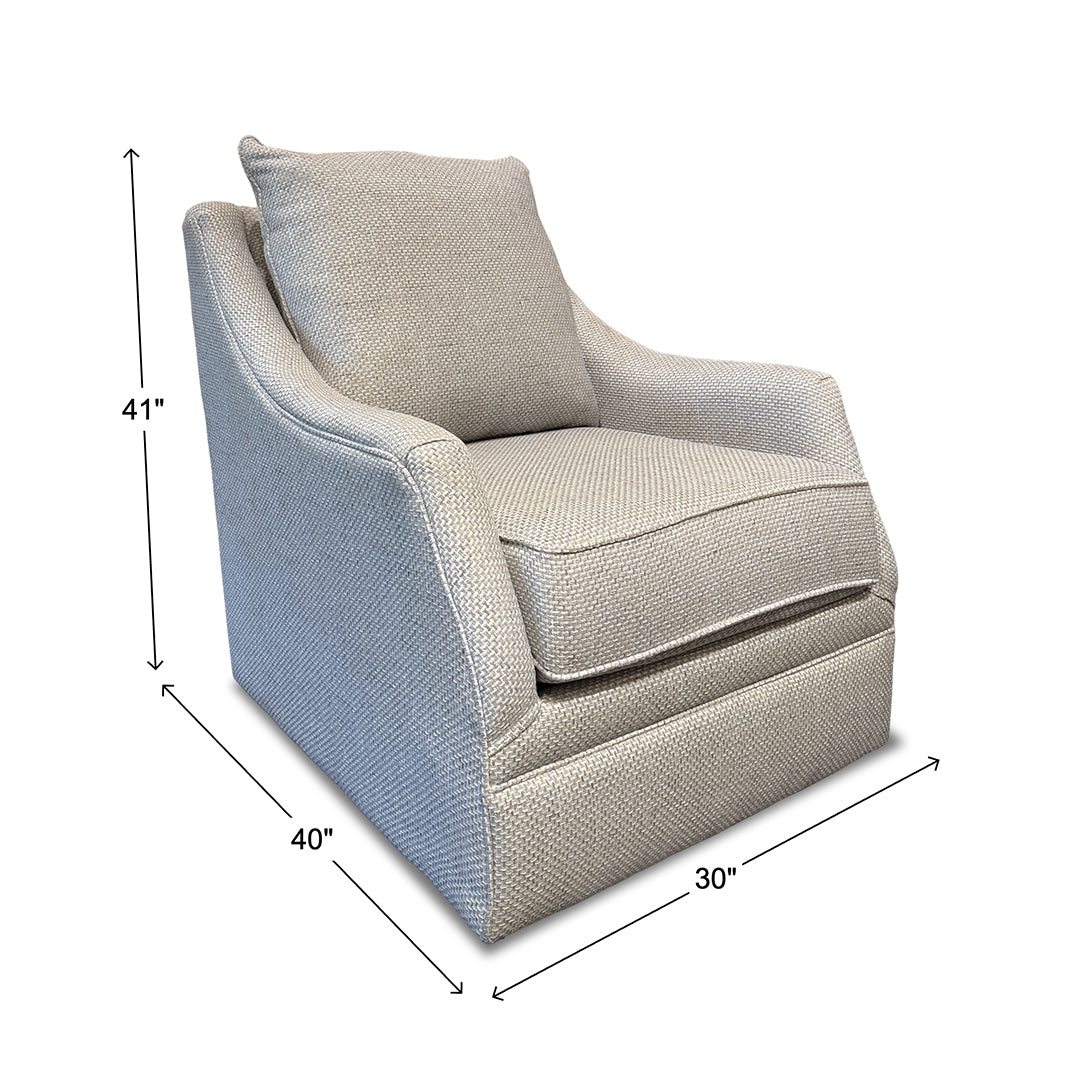 Nessa Swivel Glider with Ottoman