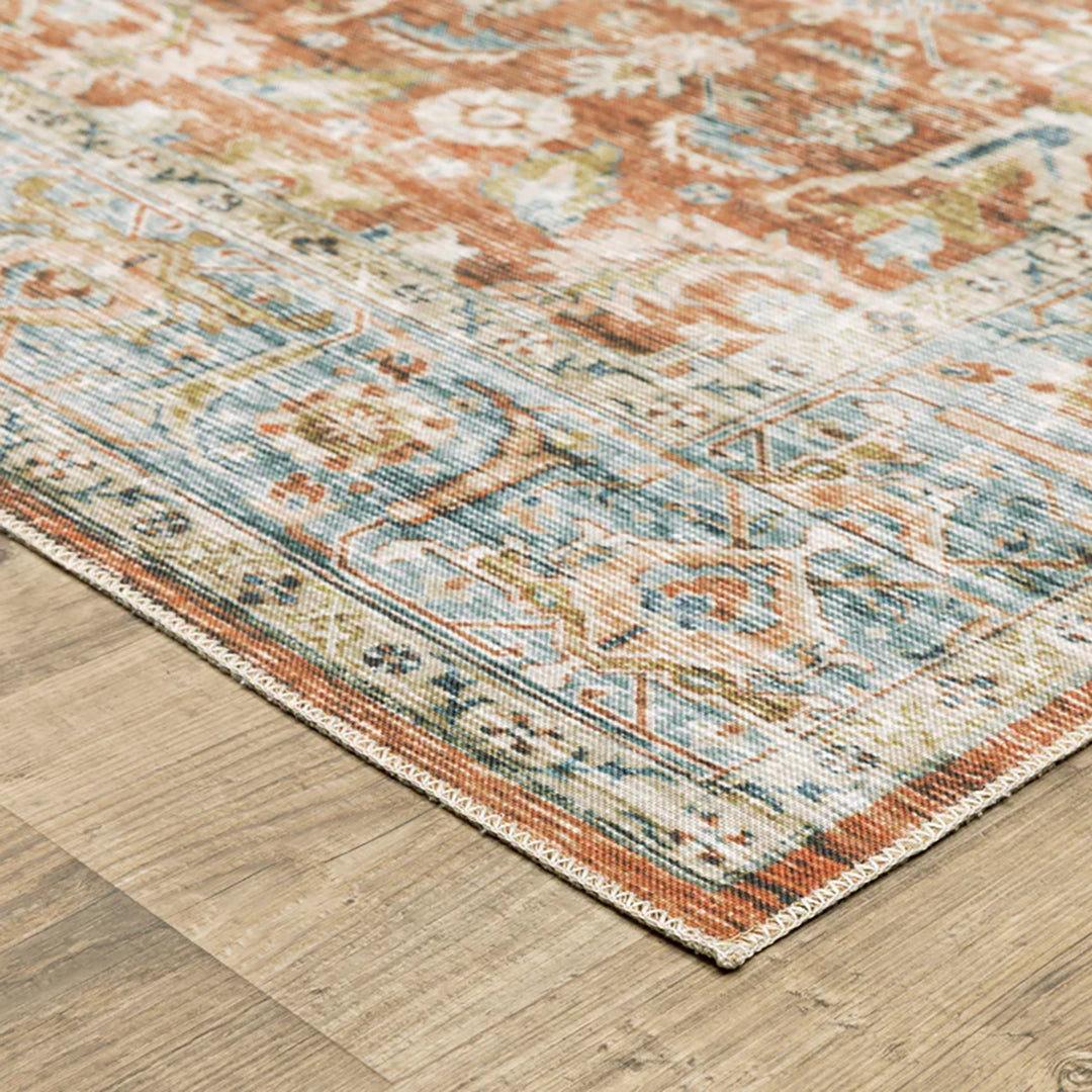 Charleston Bronze Washable Rug