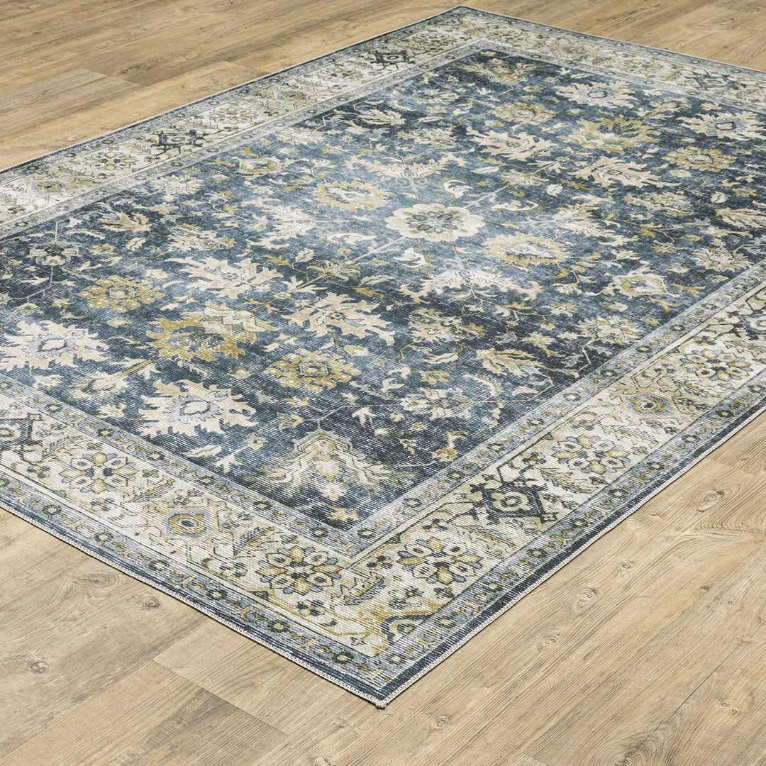 Charleston Olive Washable Rug