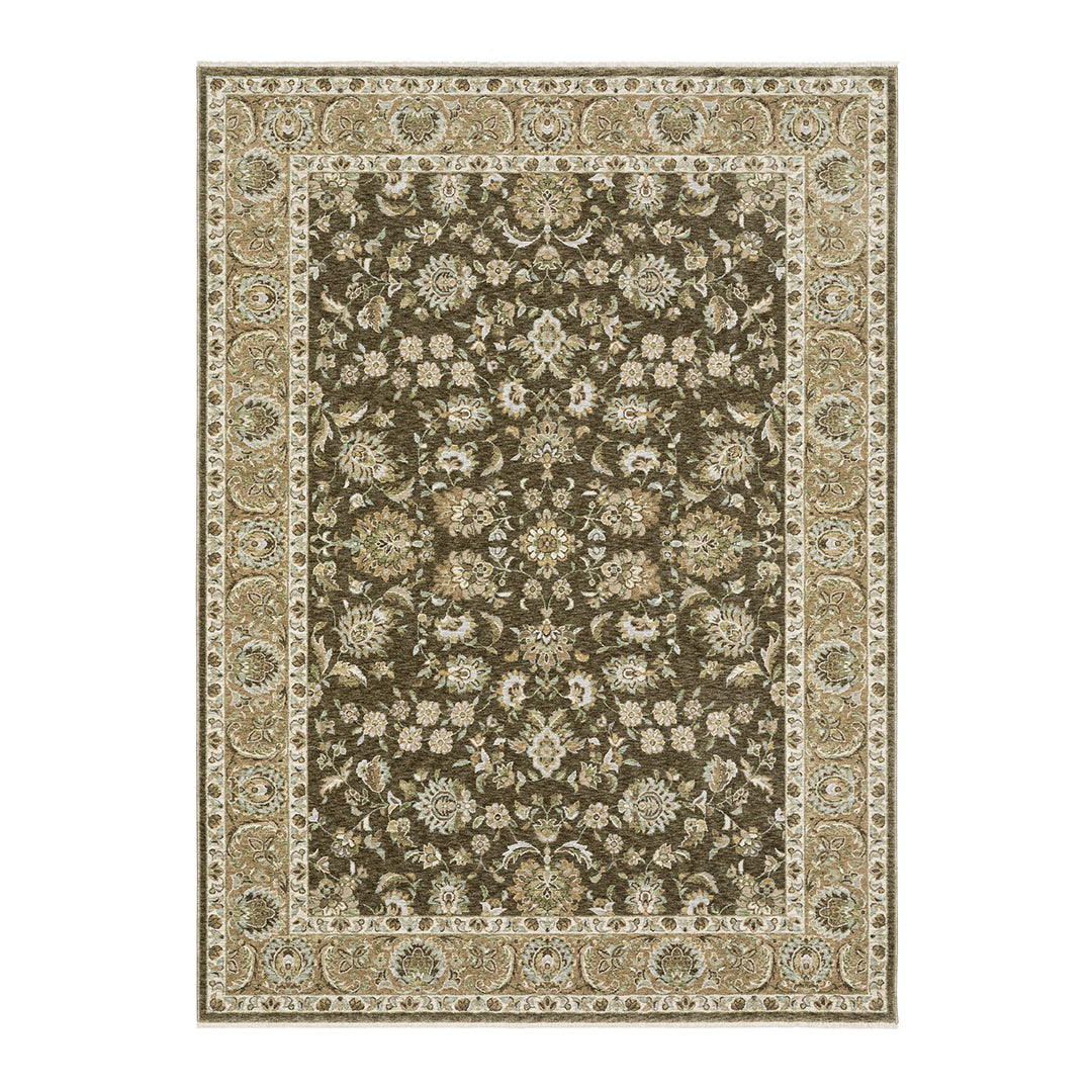 Westwood Beige Rug from Sphinx Rugs by Oriental Weavers in 2 x 8 Polyester - Wood detail