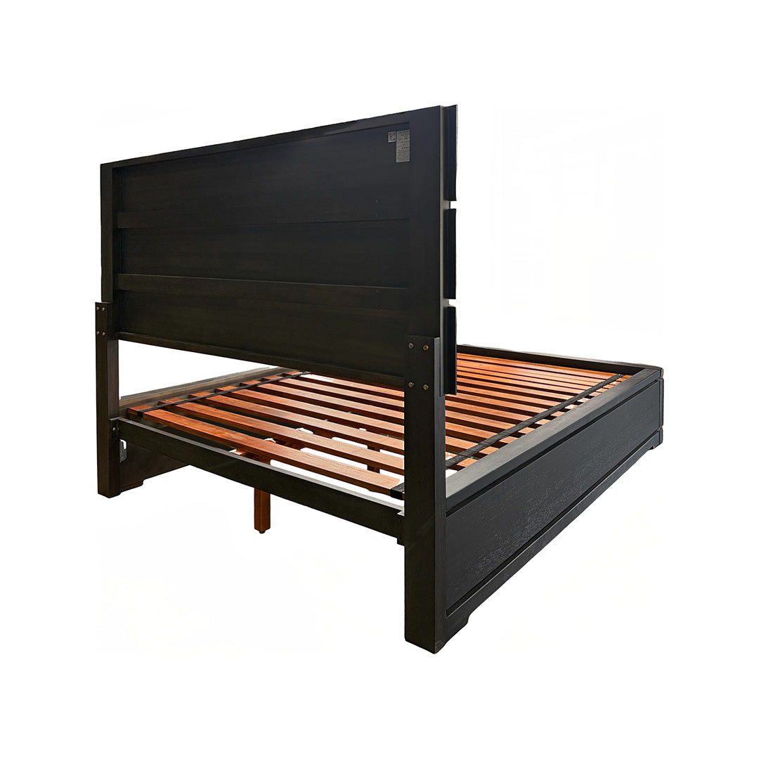 Pacific Heights Panel Bed from Napa Furniture Designs in Queen Black Solid Wood - Additional view 7