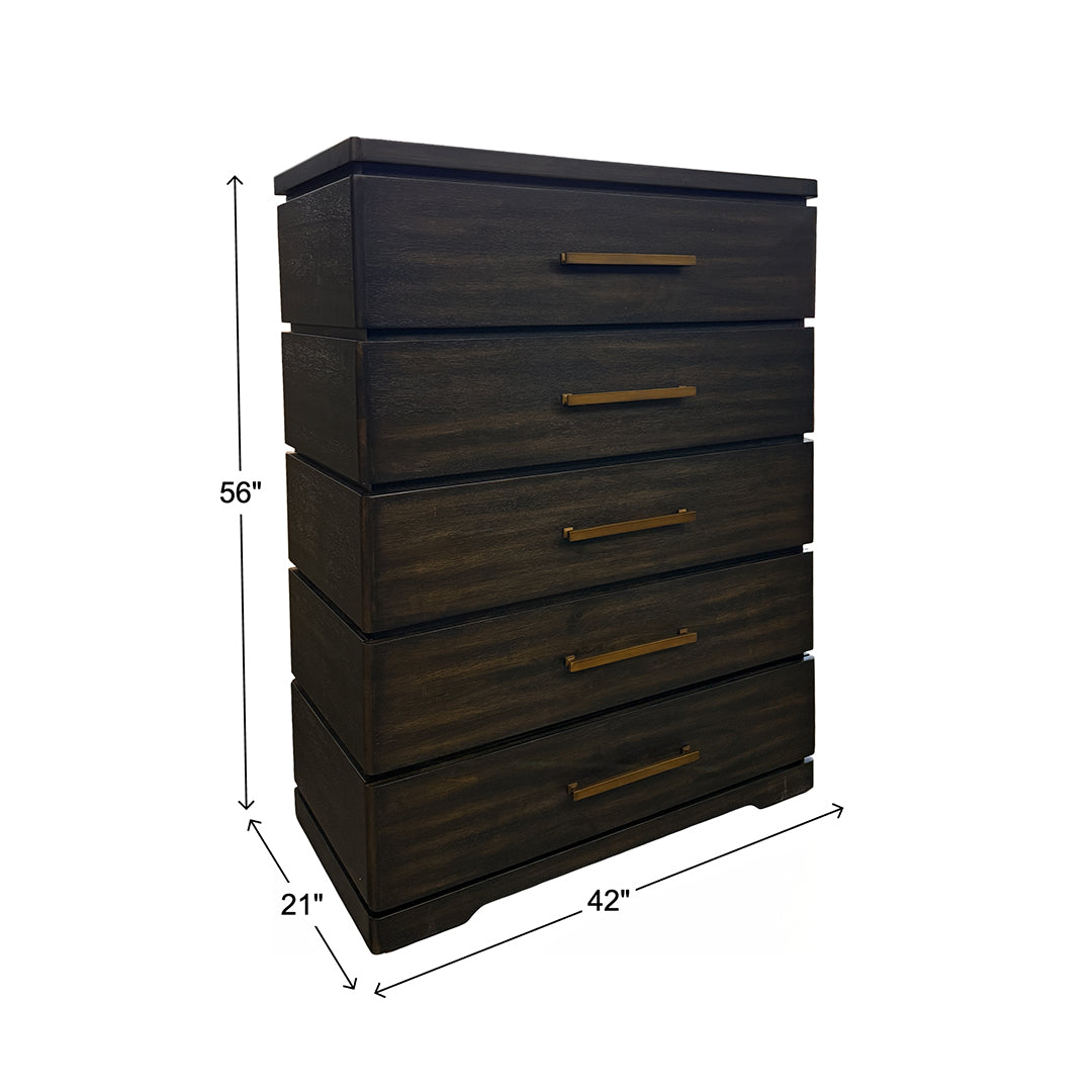 Pacific Heights Chest from Napa Furniture Designs in Black Solid Wood - Additional view 11