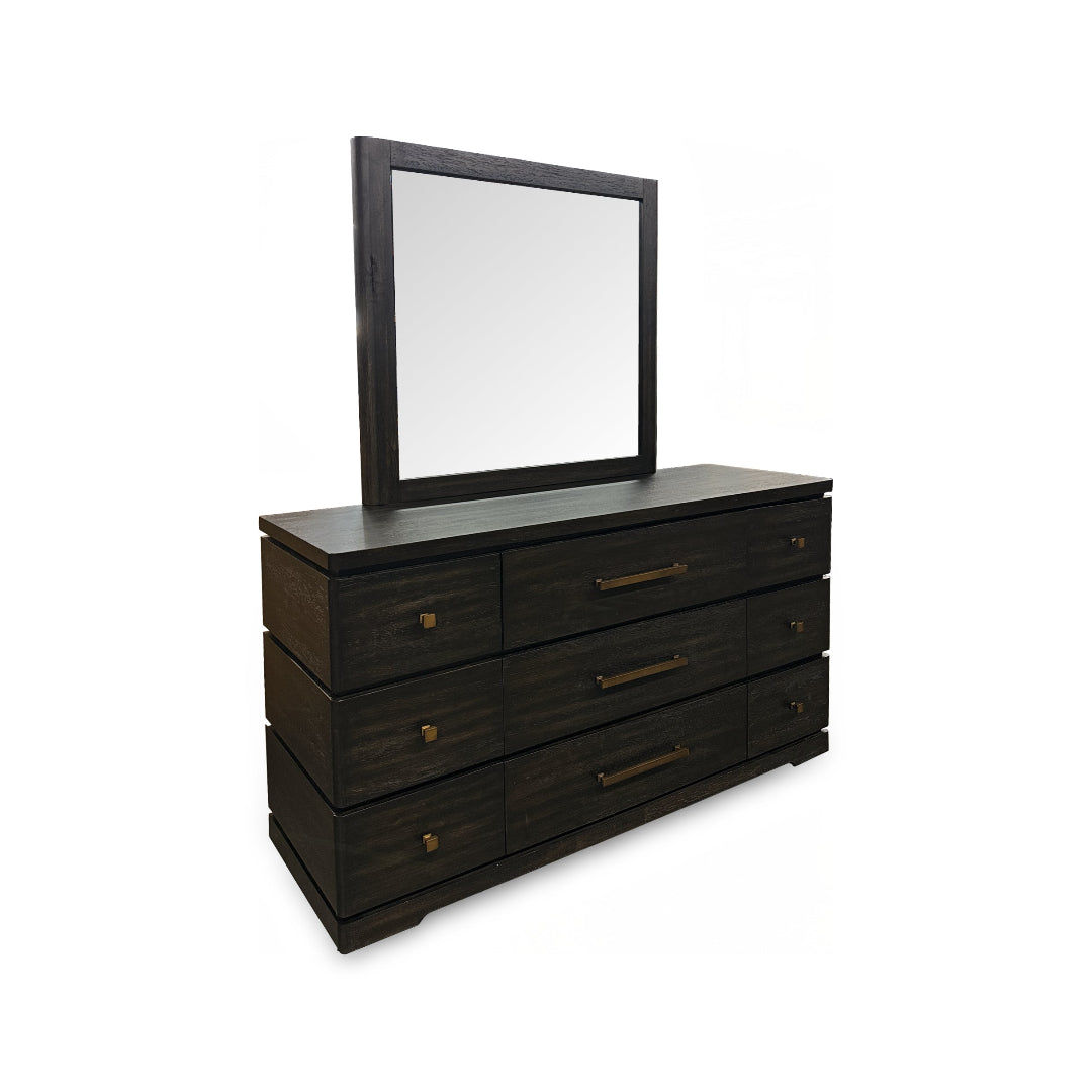 Pacific Heights Mirror from Napa Furniture Designs in Black Solid Wood - Additional view 4