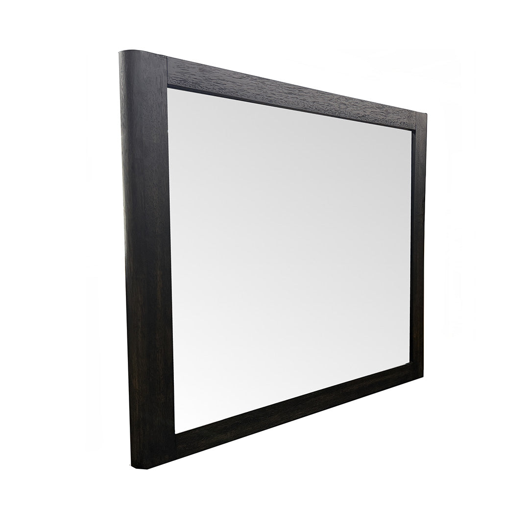 Pacific Heights Mirror from Napa Furniture Designs in Black Solid Wood - Detail view