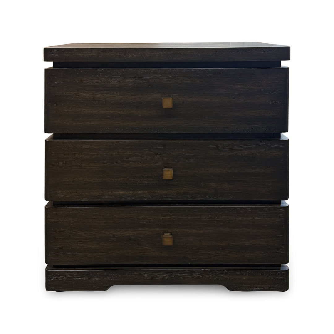 Pacific Heights Large Nightstand from Napa Furniture Designs in Black Solid Wood with Soft Close, Wire Management - Additional view 4