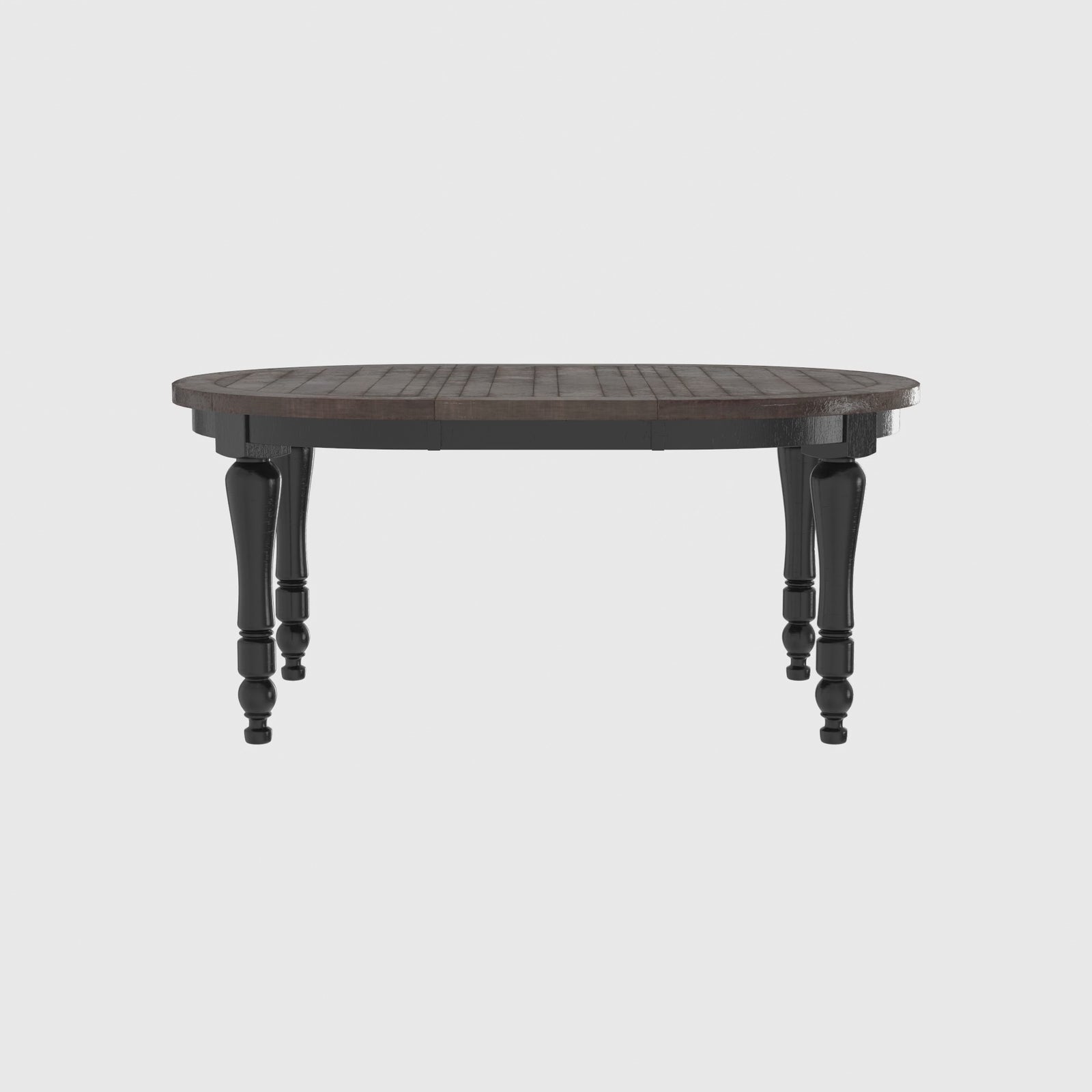 Black Solid wood Mesa de comedor ovalada del condado de Madison (Seats 4-6) from Jofran - Additional view 8