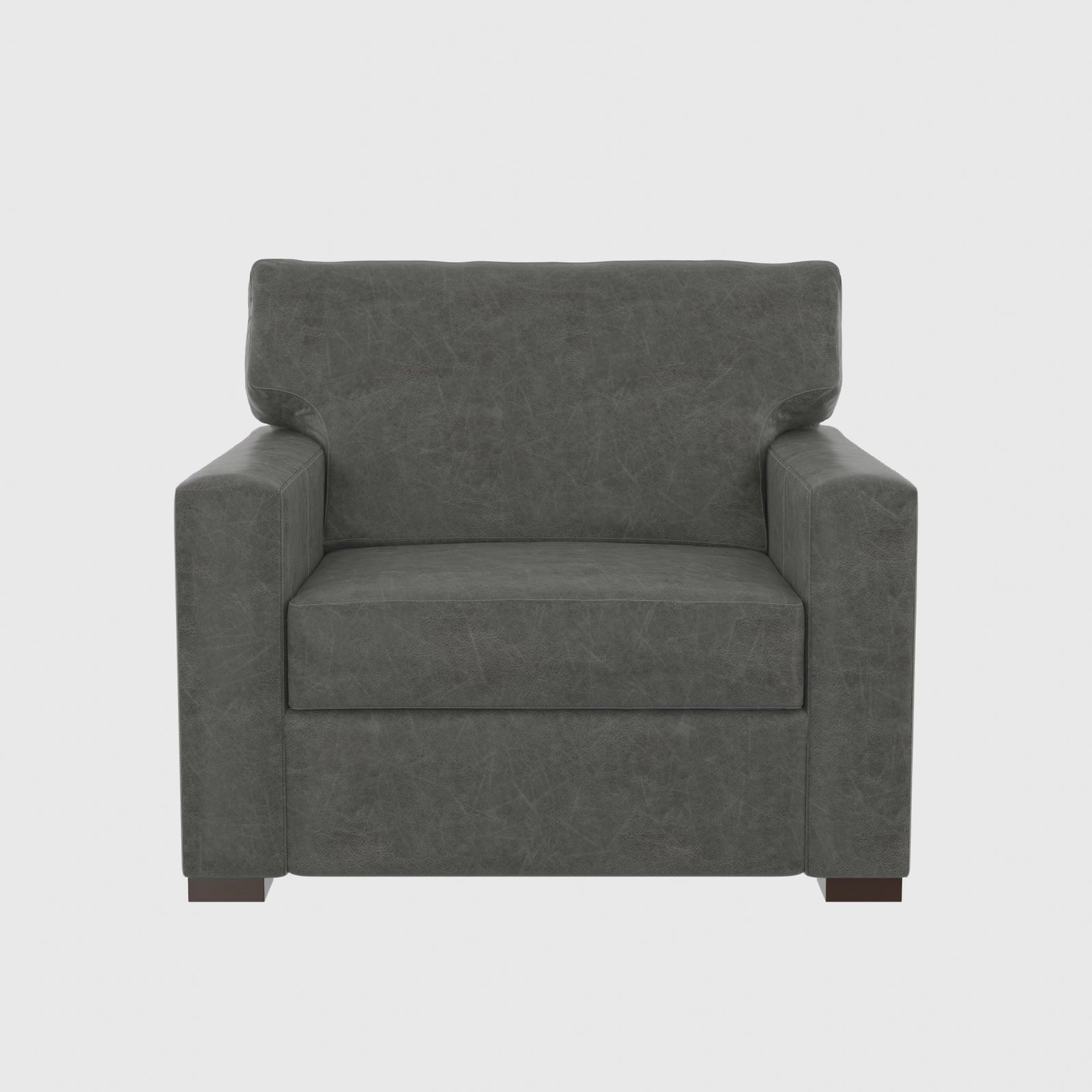 Silla y media de cuero Baylor 