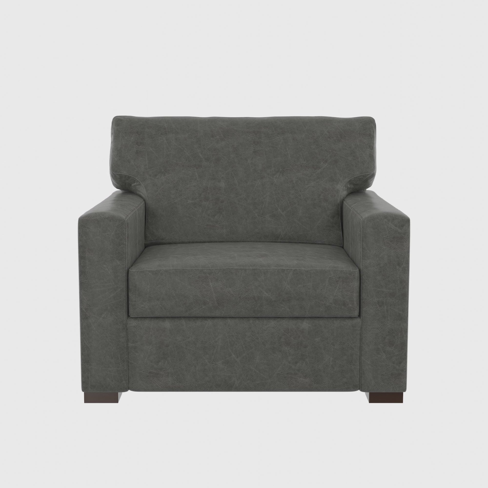 Silla y media de cuero Baylor 