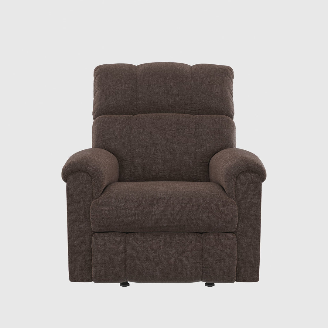 Norton rocker recliner in brown, product video tour