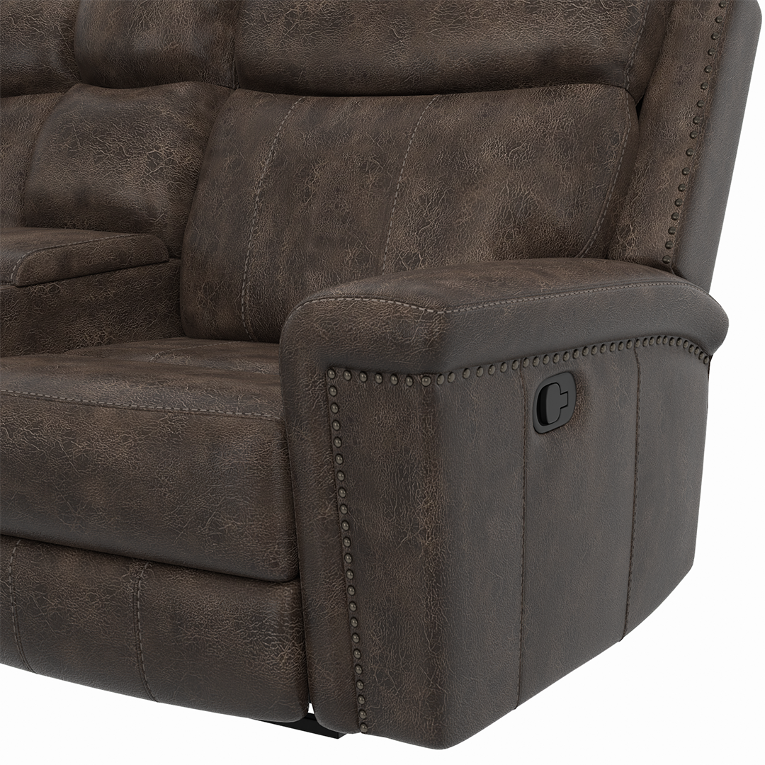 Quade Manual Reclining Loveseat with Console
