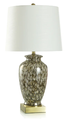 Reactive Glaze Traditional Table Lamp
