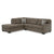 Mahoney Sectional with Chaise - Chocolate