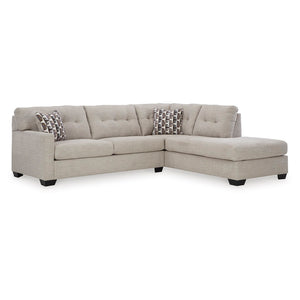 Mahoney Sectional with Chaise - Pebble