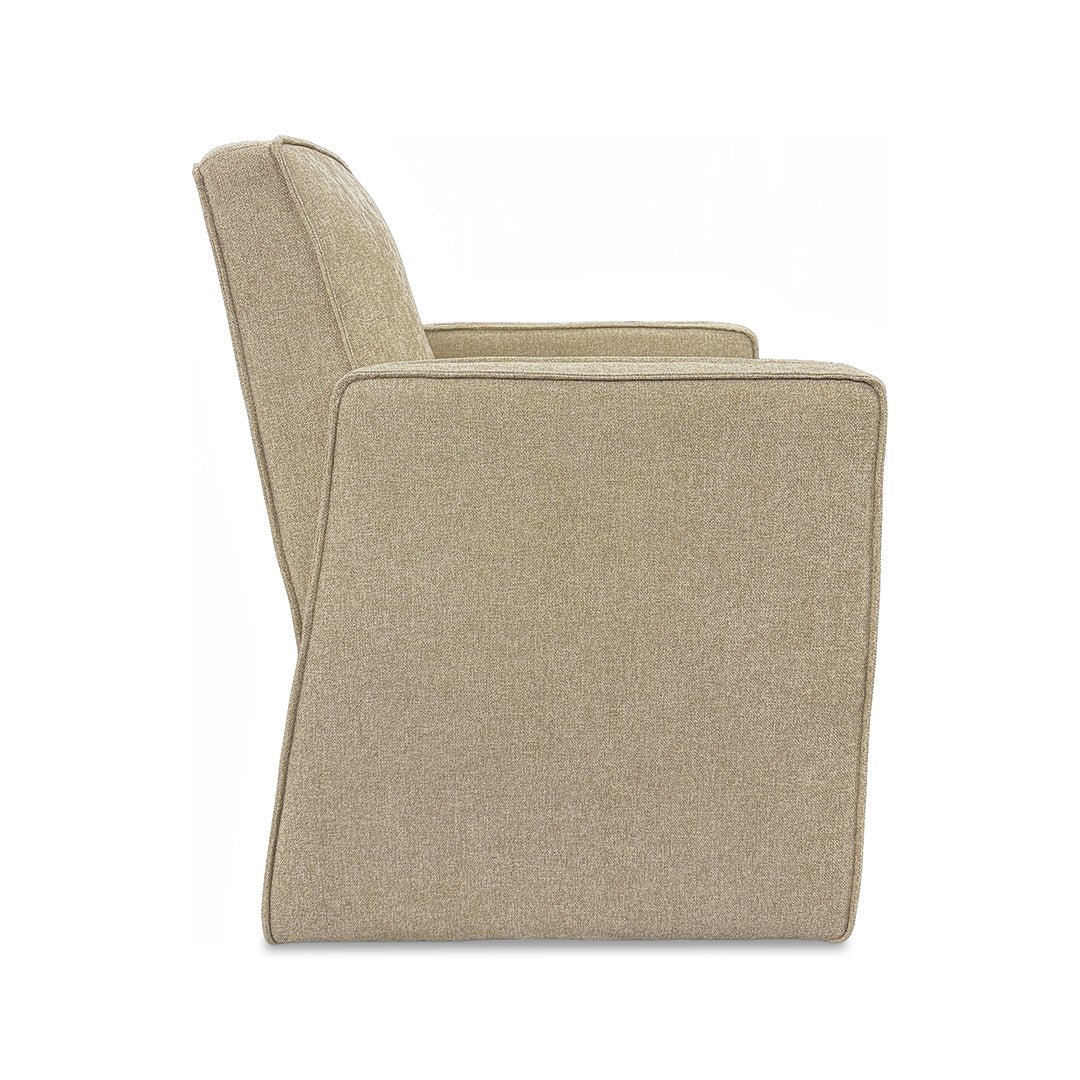 Selene Upholstered Dining Armchair from Kuka Home in Polyester - Armrest detail