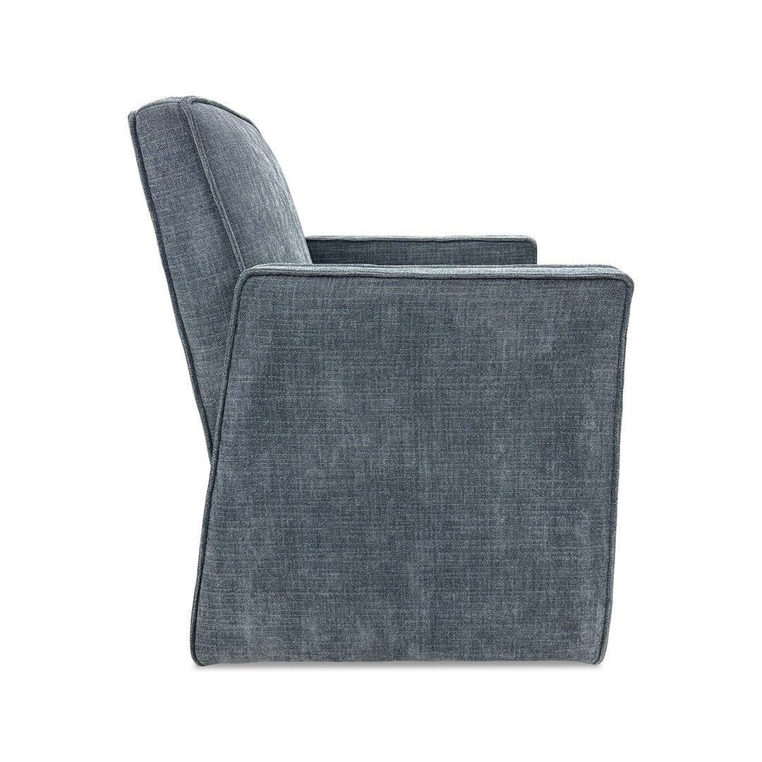 Selene Upholstered Dining Armchair from Kuka Home in Polyester - Armrest detail