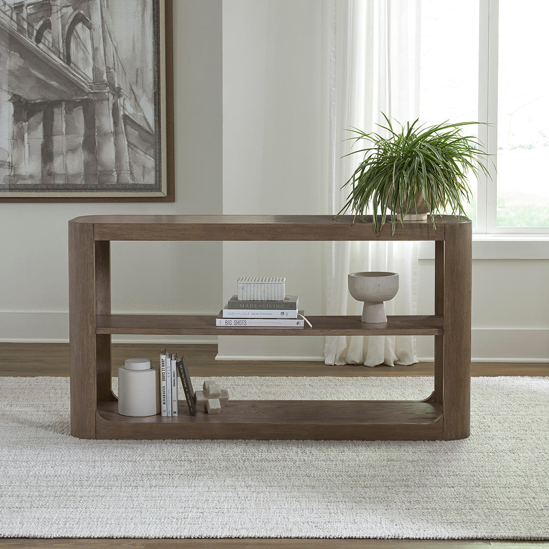 South Bend Sofa Table from Liberty Furniture in Brown - Alternate angle