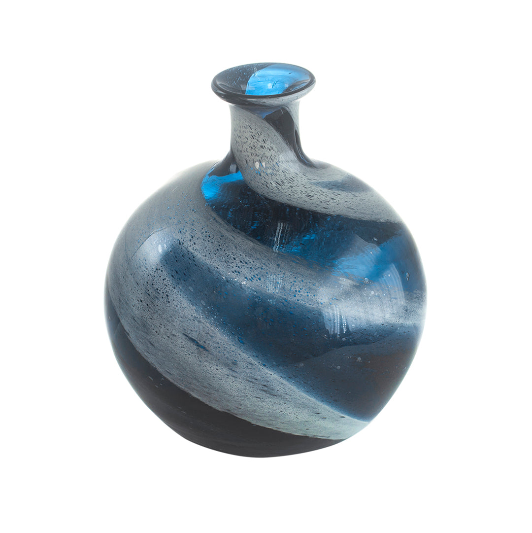 Blue Swirl Vase I