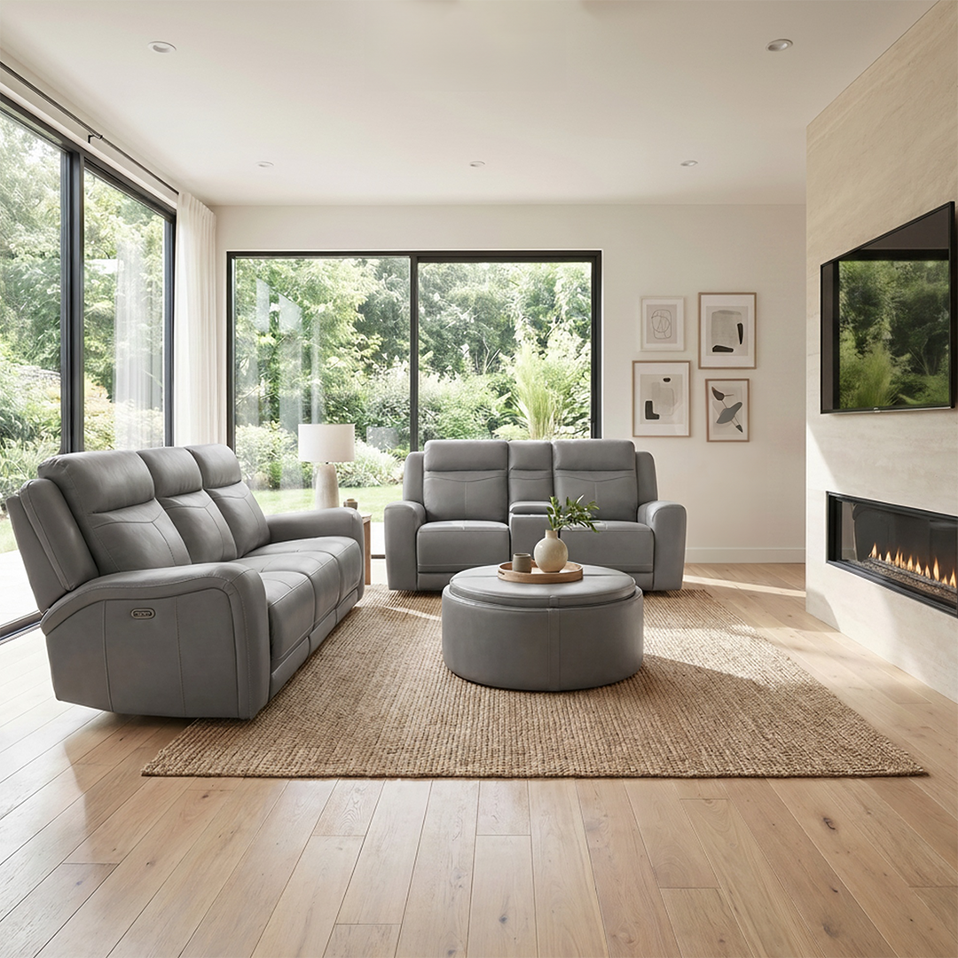 Montana Power Reclining Sofa and Loveseat
