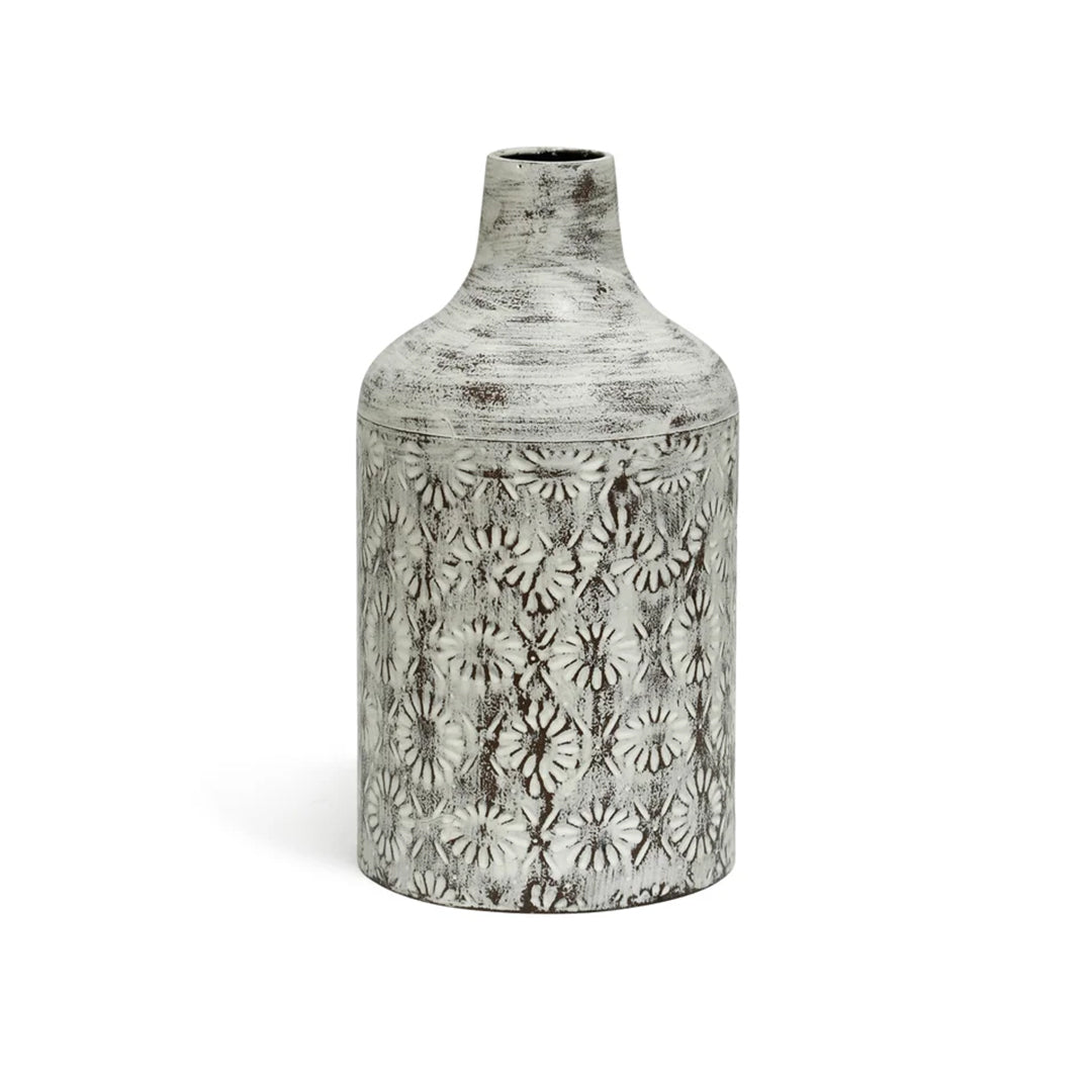 Floral Metal Vase II