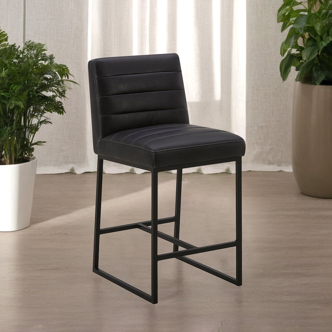 Taburete negro de cera 