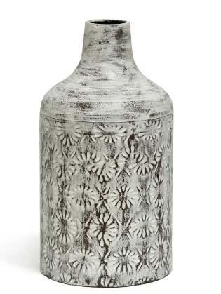 Floral Metal Vase II