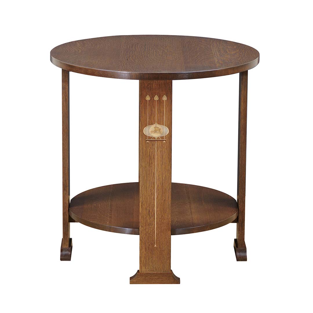 Mesa de lámpara redonda Harvey Ellis 