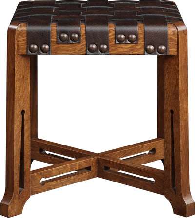 Taburete con correa de cuero Little Treasures 