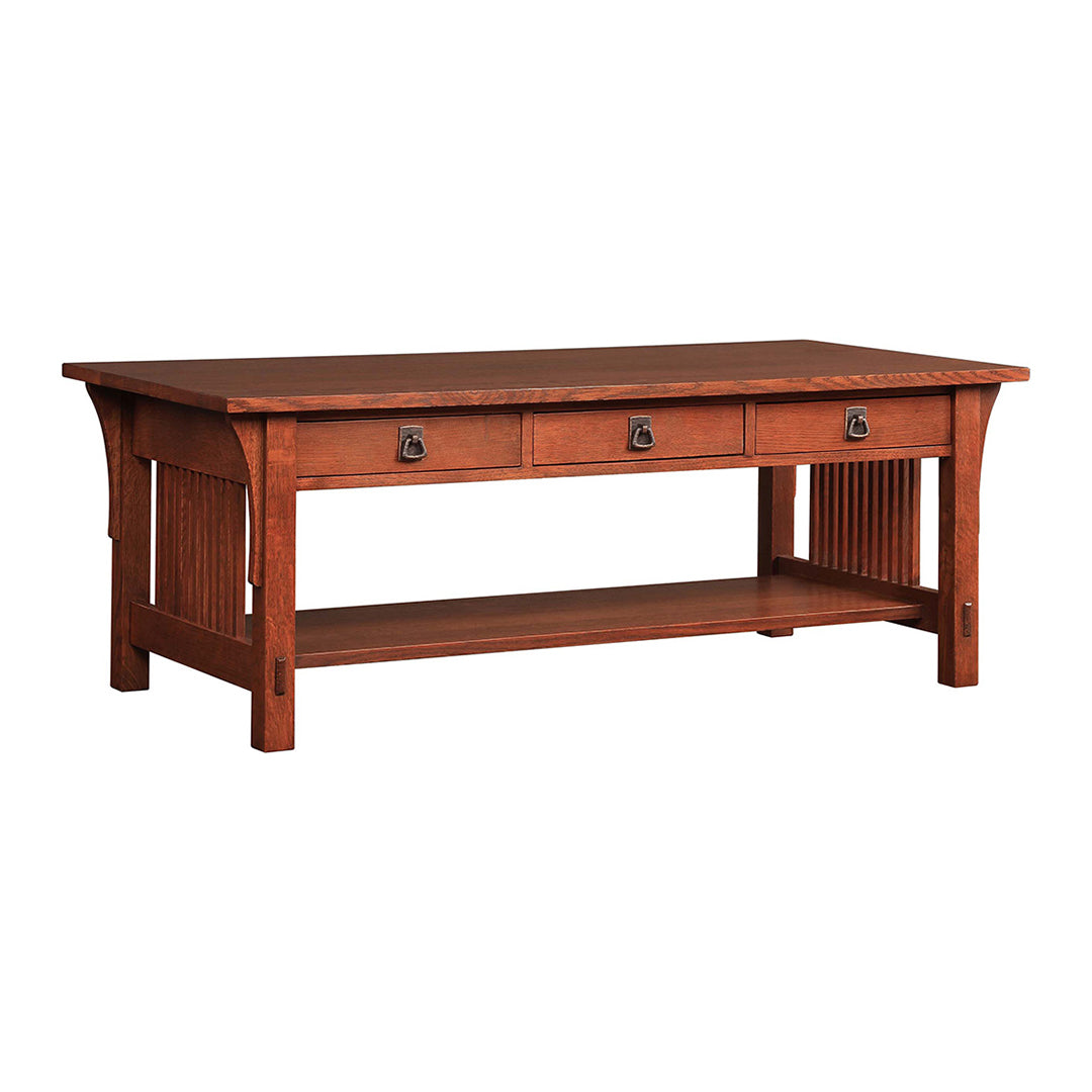 Mission 3 Drawer Cocktail Table