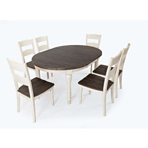 Madison County Oval Dining Set - White