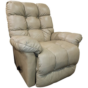 putty leather recliner