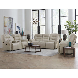 Unity Leather Power Console Loveseat