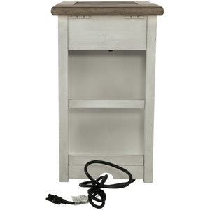 Bolanburg Chairside End Table with USB Ports and Outlets