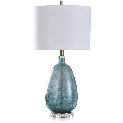 Tinted Turquoise Table Lamp
