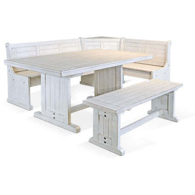 Bayside nook table with benches, front view, from Sunny Designs