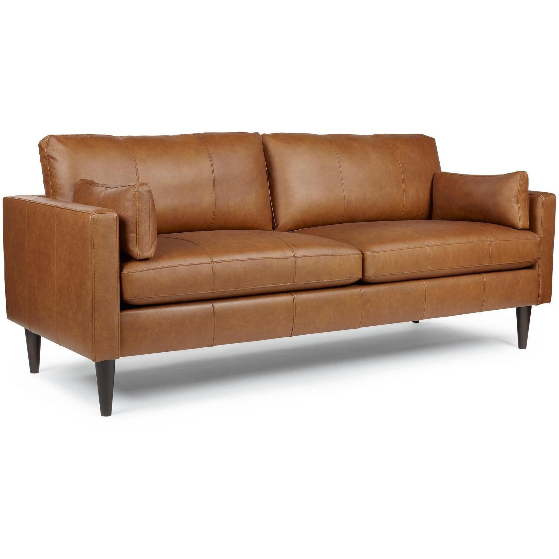 Trafton Leather Sofa Rust