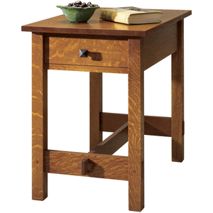 Morris End Table with Drawer