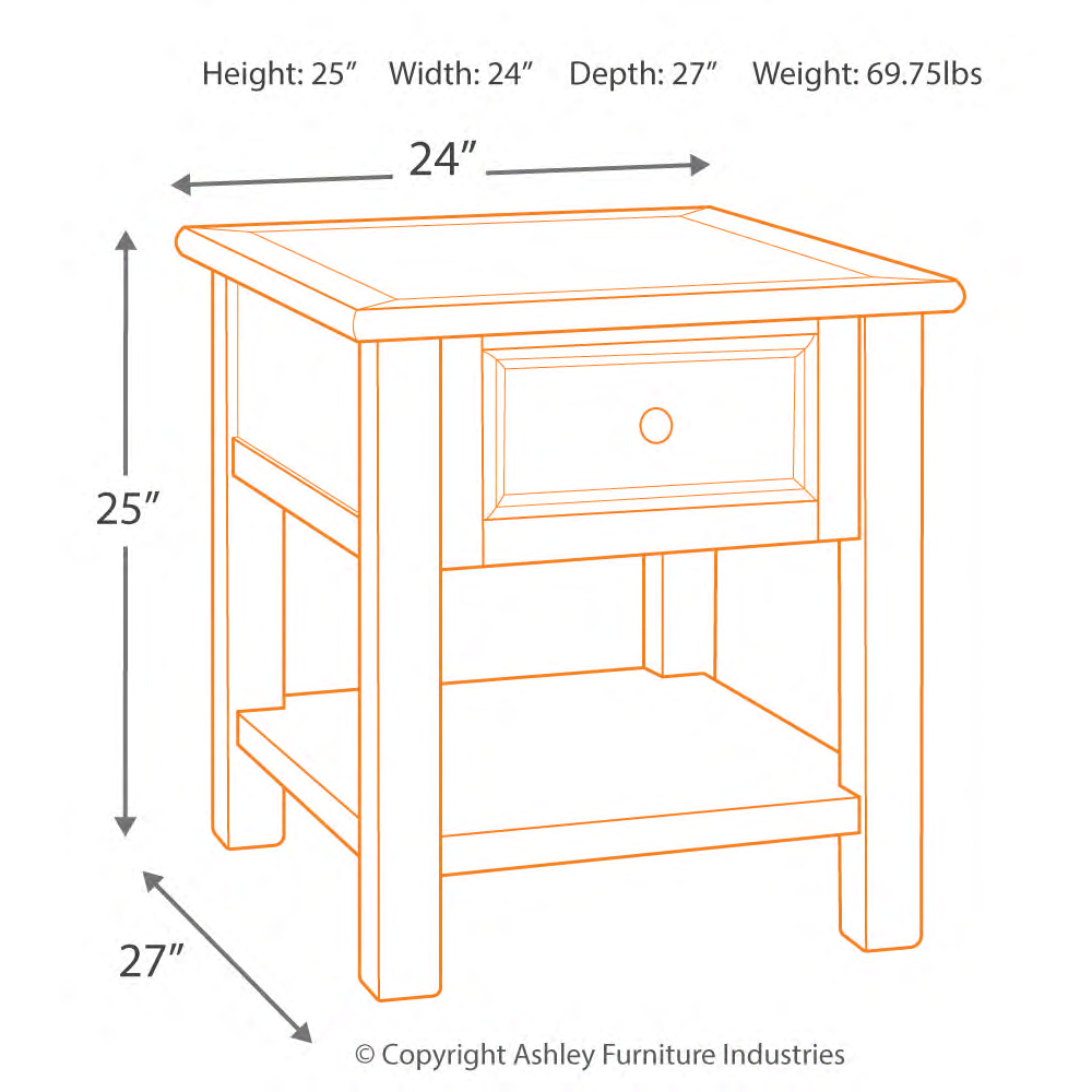 Bolanburg chairside online table