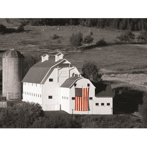 Barn with American Flag
