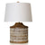Natural and White Table Lamp